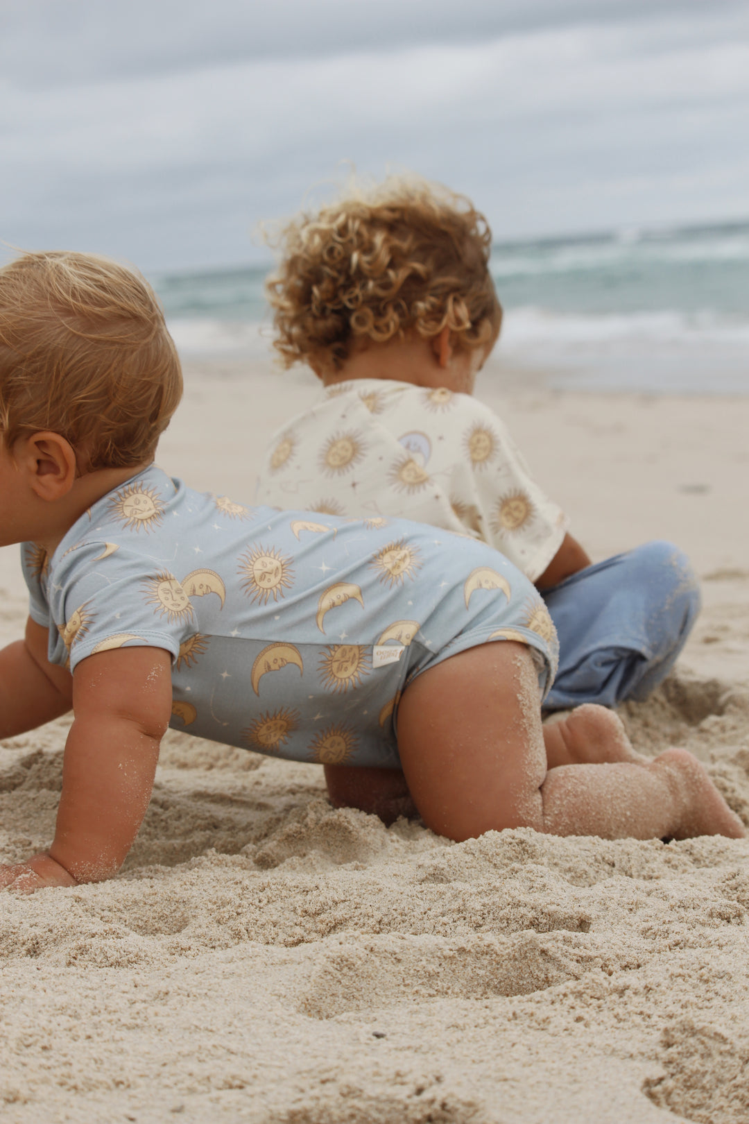 Celestial Short Sleeved Onesie - Blue