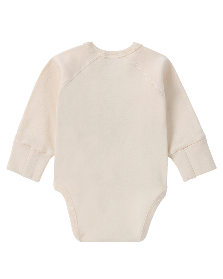 Organic Kimono L/S Bodysuit - Eggshell