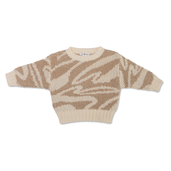 Teddy Ripple Pull Over - Stone